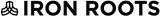 Iron Roots logo noir